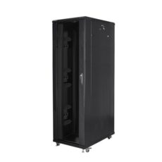 Szafa rack Lanberg FF01-8242-12B (42U; 19''; 2047mm / 800mm / 1200 mm; stojąca; Szklane; 800 kg; kolor czarny)