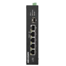 Hikvision DS-3E0106P-E/M łącza sieciowe Nie zarządzany Fast Ethernet (10/100) Obsługa PoE Niebieski