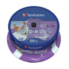 Płyta DVD Verbatim 43667 (8,5GB; 8x; 25szt.; Cake)
