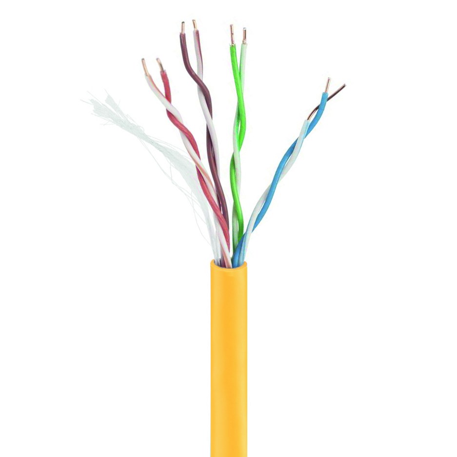 GEMBIRD UTP KABEL DRUT KAT 5E CCA 305M ŻÓŁTY AWG24 - obrazek 2