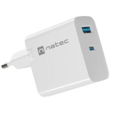 NATEC ŁADOWARKA RIBERA GAN 1X USB-A + 1X USB-C 45W BIAŁA NUC-2142