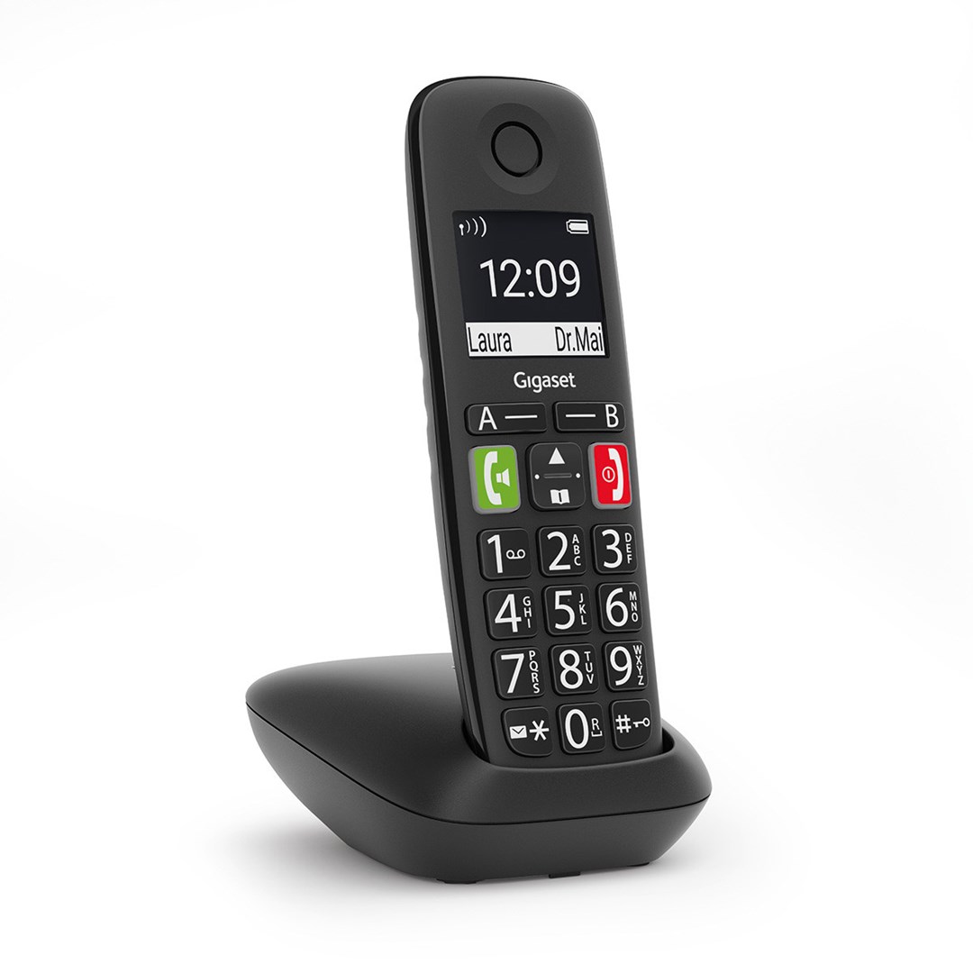 Telefon bezprzewodowy Gigaset E290 z identyfikatorem dzwoniącego