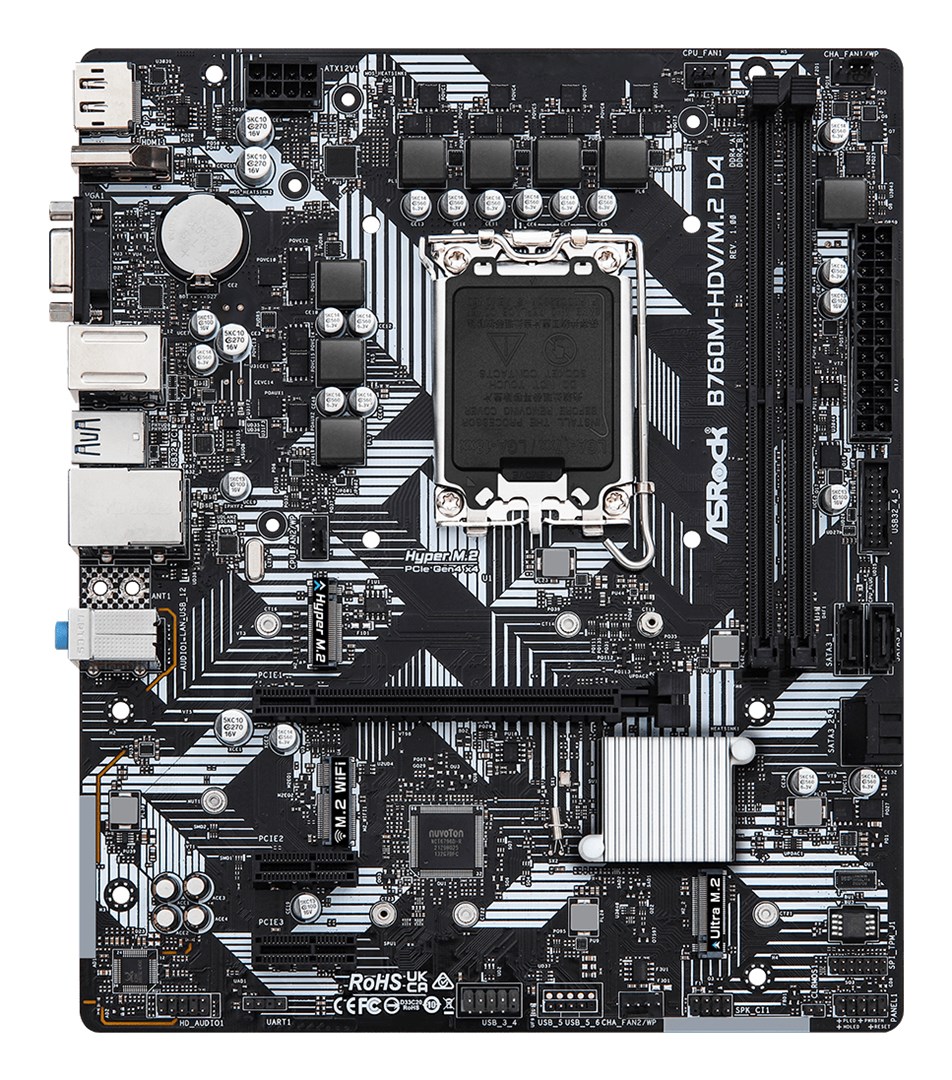Płyta główna Asrock B760M-HDV/M.2 D4 - obrazek 2