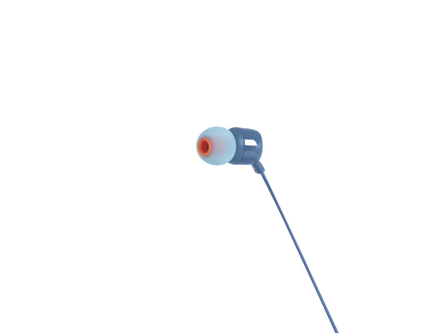 Słuchawki JBL T110 (niebieskie, z mikrofonem) - obrazek 2