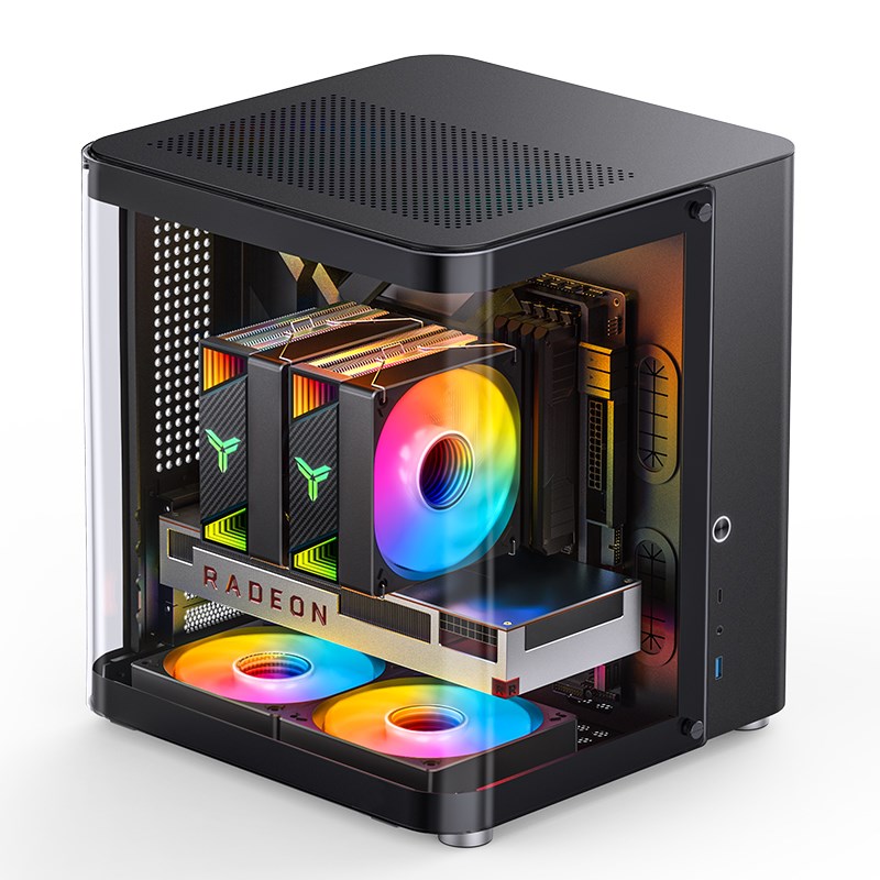 Jonsbo TK-1 2.0 Mini Tower Czarny - obrazek 2