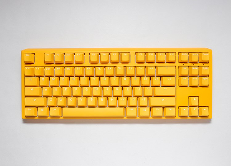Ducky One 3 TKL klawiatura Gaming USB QWERTY Angielski Żółty - obrazek 2