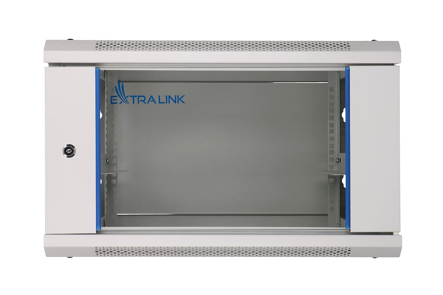 Extralink Szafa rack 6U 600x600 Szara montowana na ścianie - obrazek 2