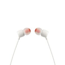 Słuchawki JBL T110 (biały, z mikrofonem)