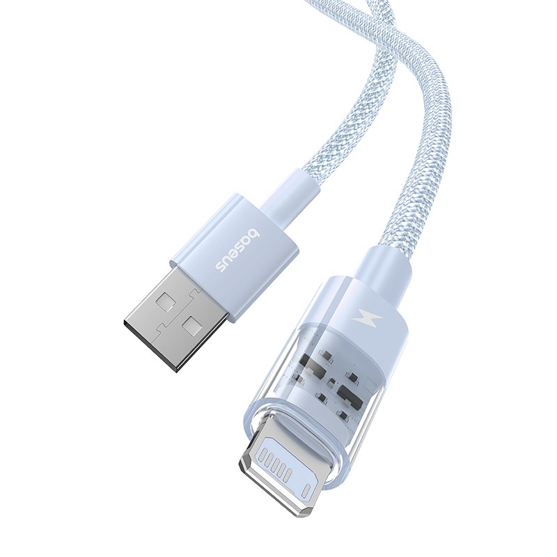 Kabel Baseus Gem 2.4a 2m (niebieski) - obrazek 2