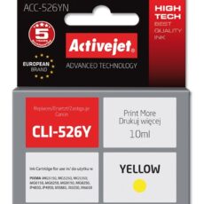 Activejet ACC-526YN Tusz (zamiennik Canon CLI-526Y; Supreme; 10 ml; żółty)