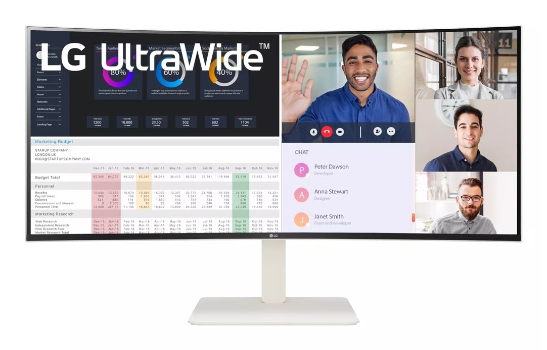 MONITOR LCD 38" IPS/38WR85QC-W LG