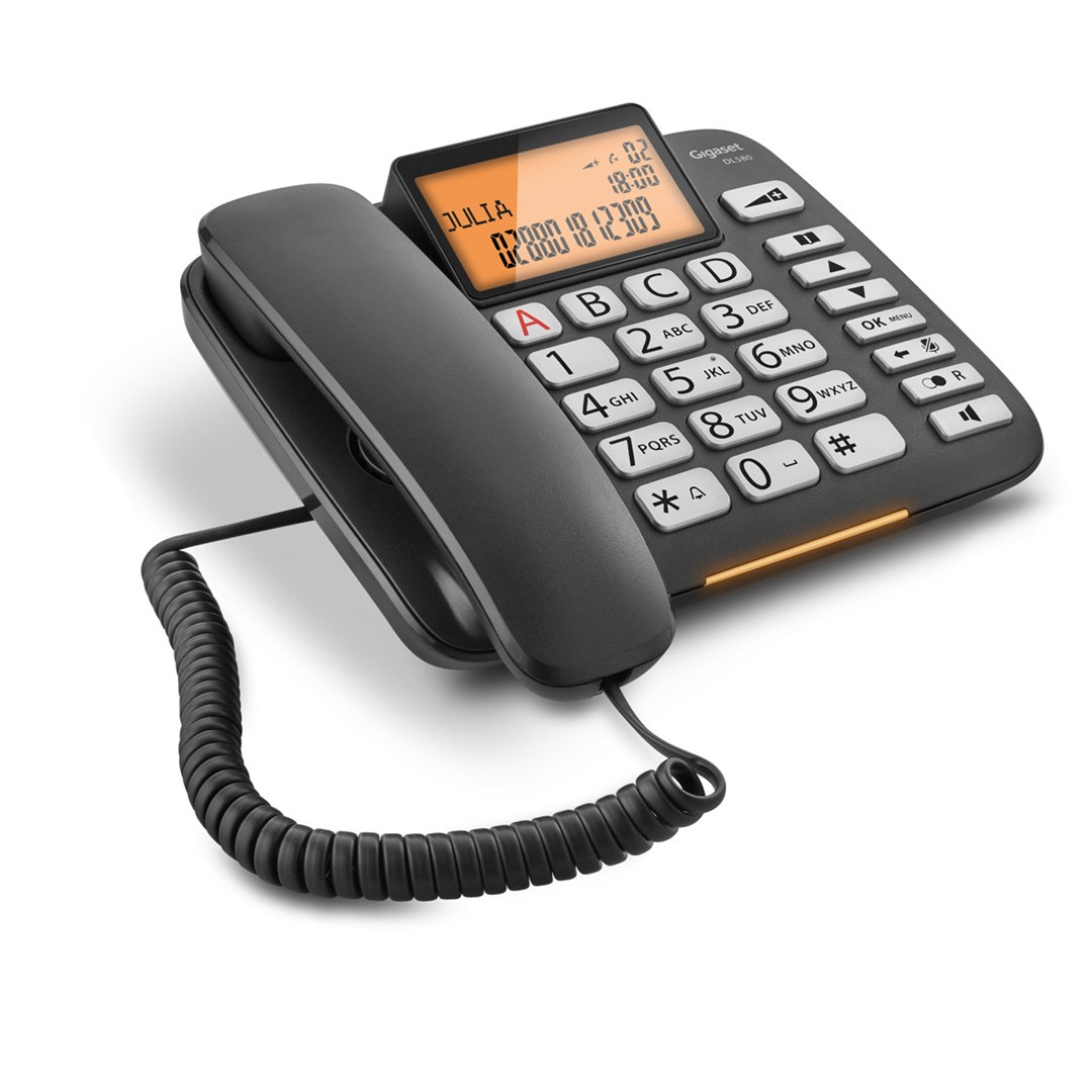 Telefon przewodowy Gigaset DL580 z wyświetlaniem numeru