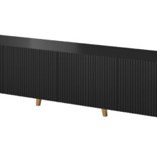 Szafka RTV PAFOS 200x40x52 czarny mat