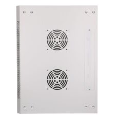 Extralink Szafa rack 12U 600x450 ASP Szara montowana na ścianie, drzwi blaszane pełne