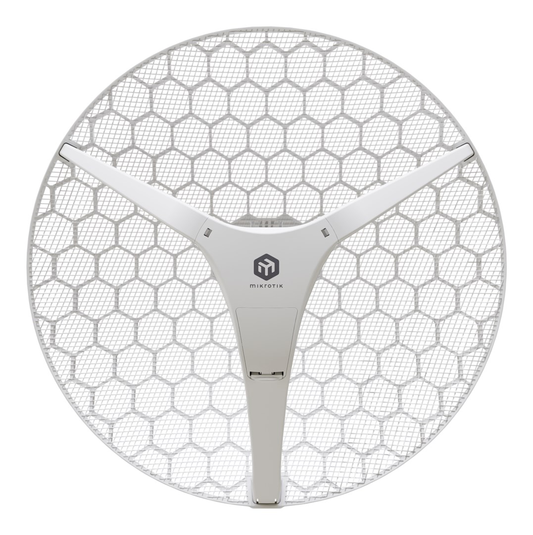 Router MIKROTIK RouterBOARD LHG-5axD-XL + L3 (800MHz; 256MB RAM, 1xGLAN, 1x 5GHz 802.11ax; 27dBi antena) outdoor