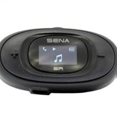 Interkom motocyklowy Sena 5R-01D 5R Bluetooth 5.1 700m z wyświetlaczem LCD i uniwersalnym zestawem mikrofonów na 2 kaski