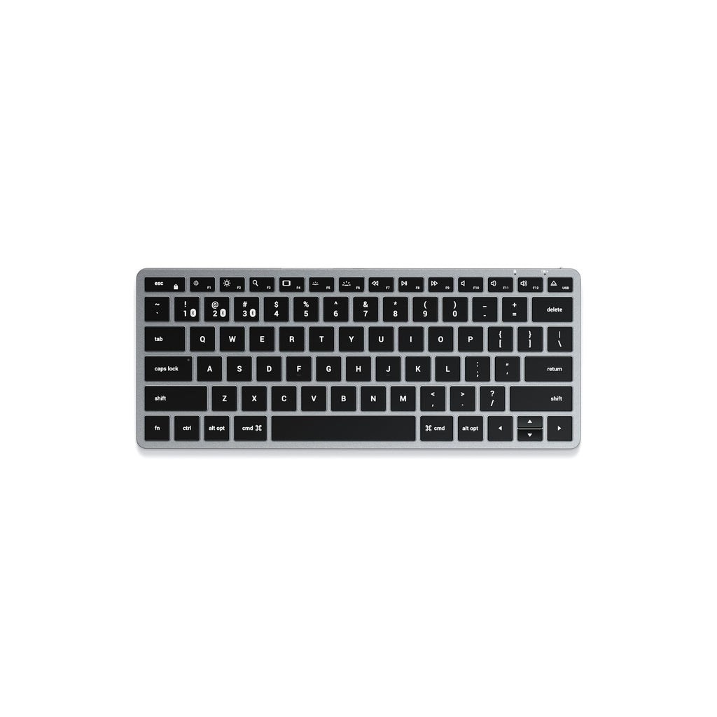 Klawiatura Satechi Slim X1 - klawiatura Bluetooth do trzech urządzeń USB-C US (space gray)