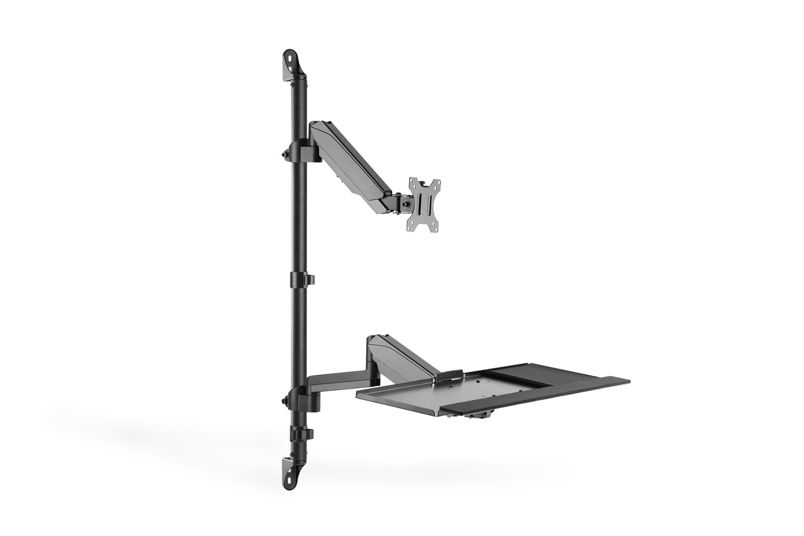 Ramię naścienne pojedyncze LCD+klawiatura, max.32"max. 8kg, uchylno-obrotowe - obrazek 2