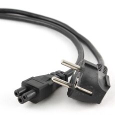 GEMBIRD KABEL ZASILAJĄCY DO NOTEBOOKA KONICZYNKA CEE 7/7 -> C5 (3 PIN) VDE 3M, CZARNY