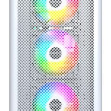 Drewniana obudowa PC Montech XR, Midi-Tower, ATX, ARGB, Szkło hartowane - biała