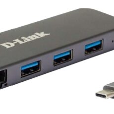 D-Link DUB-2334 stacja dokująca Przewodowa USB Type-C Szary