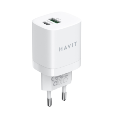 Ładowarka Havit USB-A+USB-C UC30 EU (biały)