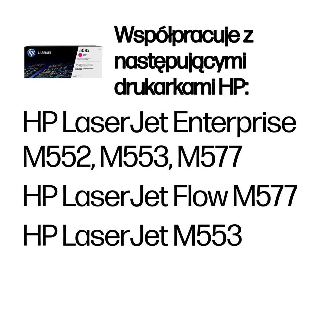 HP 508X oryginalny wkład laserowy o dużej pojemności, purpurowy - obrazek 2