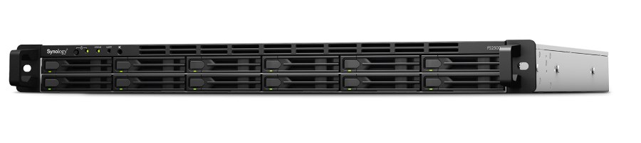 NAS Synology FS2500; 1U RACK; 12x (2.5" SATA SSD); AMD Ryzen V1780B; 8 GB DDR4 ECC UDIMM (max. 32GB), 2x 1GbE RJ-45, 2x 10GbE RJ-45