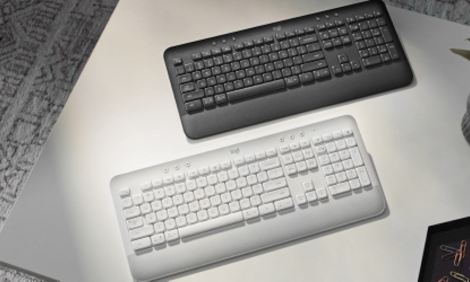 Logitech Signature K650 klawiatura Biuro Bluetooth QWERTZ Niemiecki Grafitowy - obrazek 2