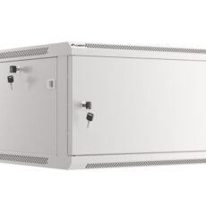 LANBERG SZAFA WISZĄCA RACK 19" 6U 600X600 DRZWI METALOWE SZARA (FLAT PACK) WF01-6606-00S