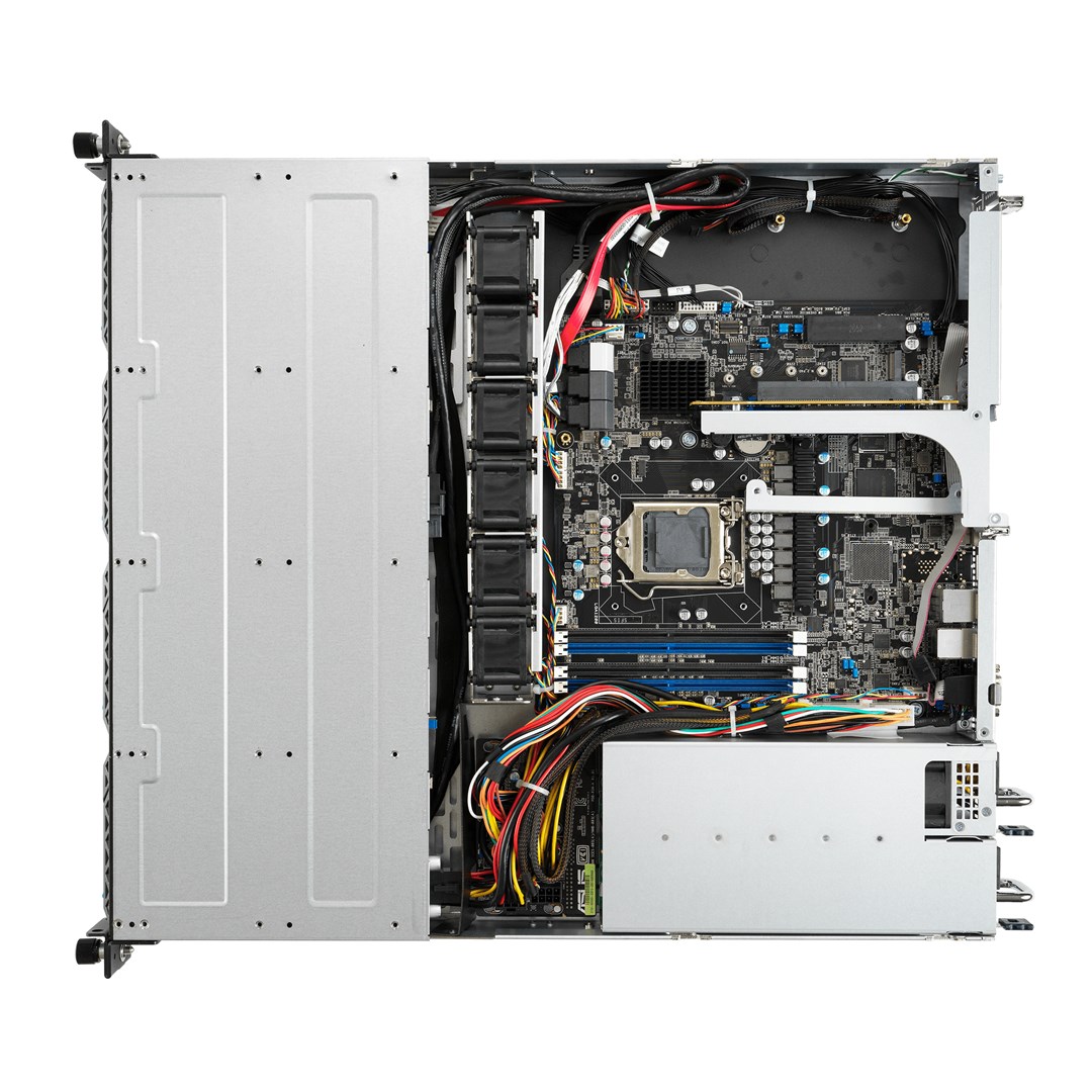 ASUS Rack 1U RS300-E11-PS4/350W Intel C2521x LGA1200 95W 4xDDR4 3200/2933/2666 4x3.5"/2.5" 2*SATA/SAS/NVMe + 2*SATA/SAS Intel® I210AT x2 PSUx1 350W 80 PLUS Gold