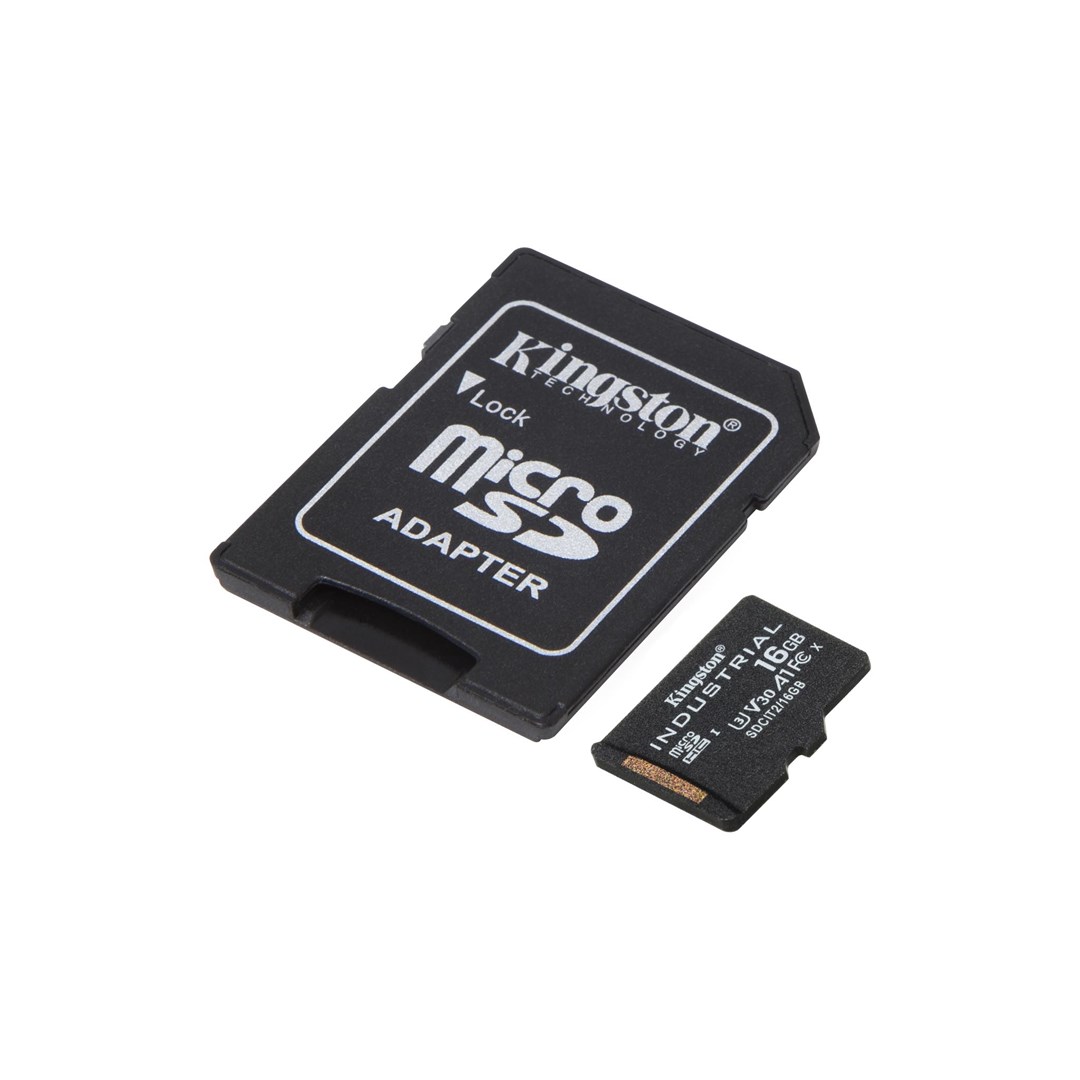 KINGSTON microSDHC 16GB Industrial C10 A1 pSLC Card - obrazek 2
