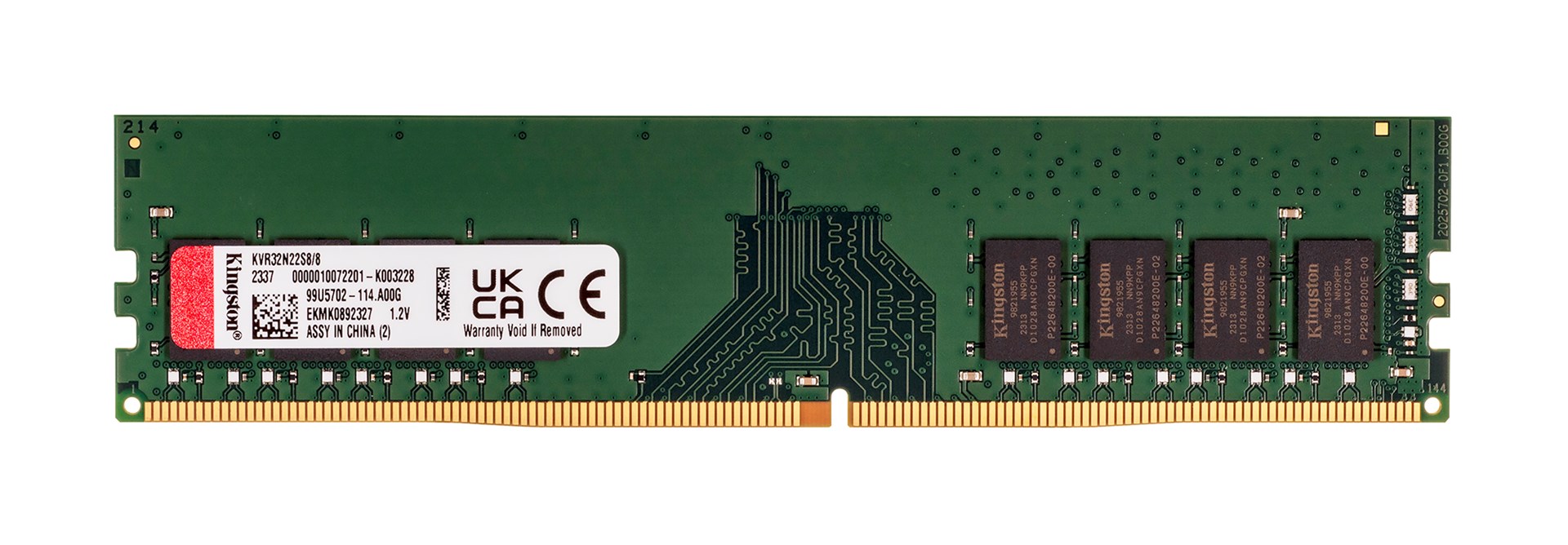 KINGSTON DDR4 8GB 3200MT/s CL22 DIMM - obrazek 2