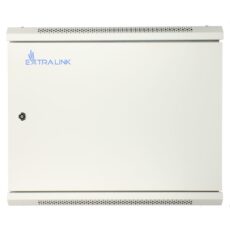 Extralink Szafa rack 12U 600x600 ASP Szara montowana na ścianie, drzwi blaszane pełne