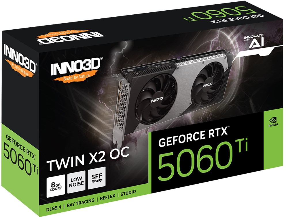 Karta graficzna INNO3D RTX 5060 Ti Twin X2 OC 8GB - obrazek 2