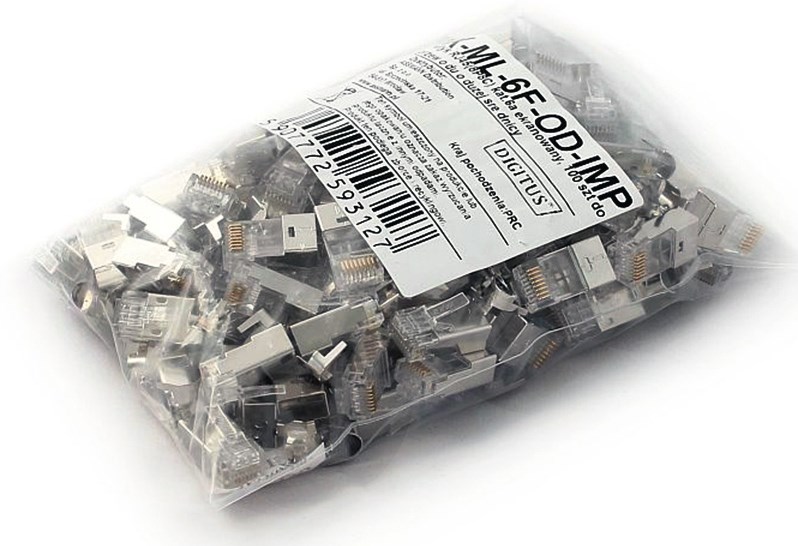 Digitus X-ML-6F-OD-IMP wtyczka RJ45 Szary - obrazek 2