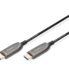 Kabel połączeniowy hybrydowy HDMI 2.1 Ultra High Speed 8K60Hz UHD HDMI A/HDMI A M/M czarny 20m