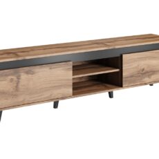 Szafka RTV NORD II 170cm dąb wotan/antracyt
