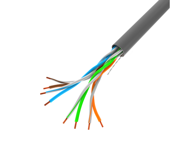 LANBERG KABEL LAN UTP 100MB/S 305M DRUT CCA SZARY - obrazek 2