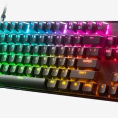 SteelSeries Gaming Keyboard Apex 9 TKL Gaming keyboard Durable and Portable, the detachable USB-C braided cable can withstand the wear and tear of daily life RGB LED light US Wired OptiPoint Optical