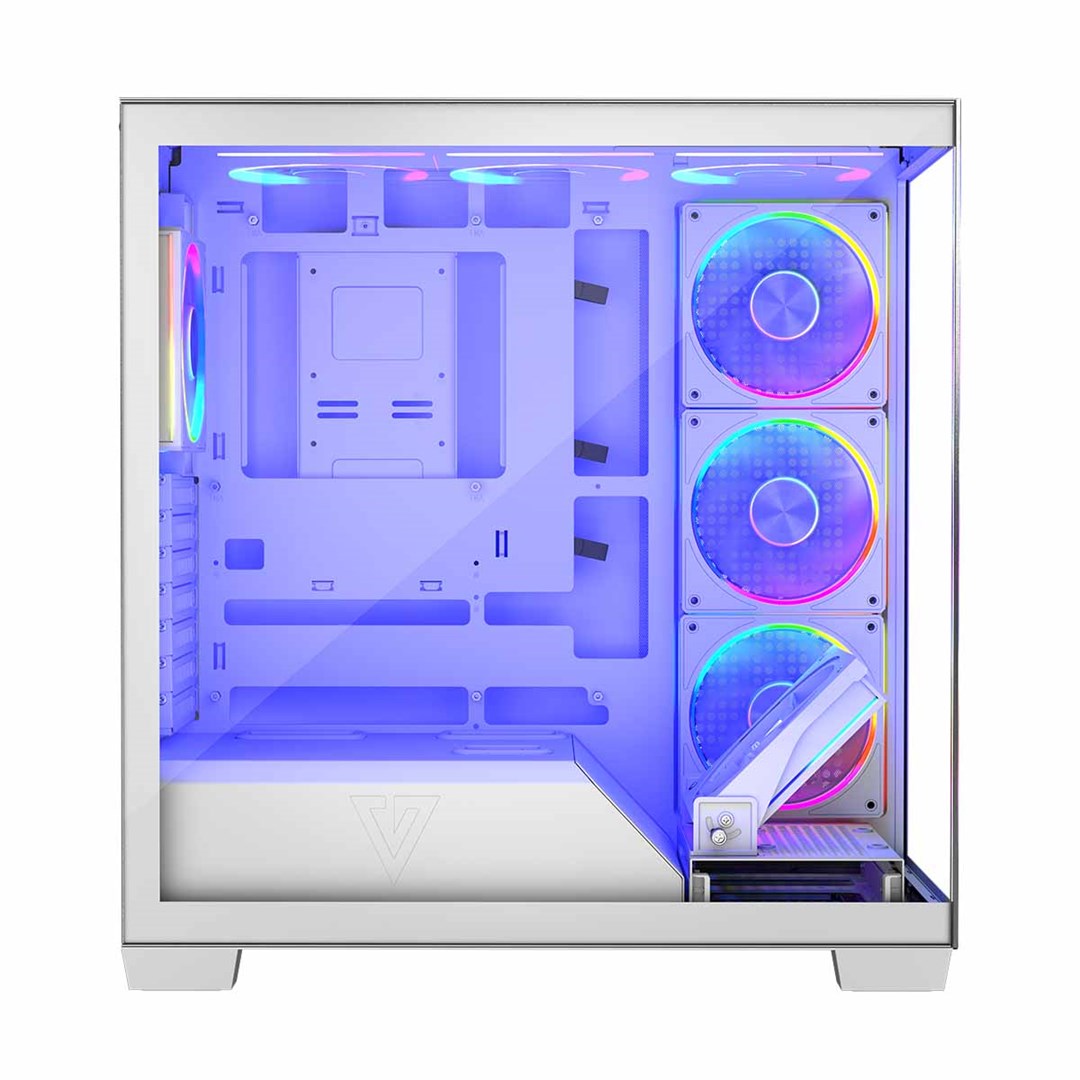 MODECOM OBUDOWA VOLCANO STELLAR ARGB MIDI 5F WHITE - obrazek 2