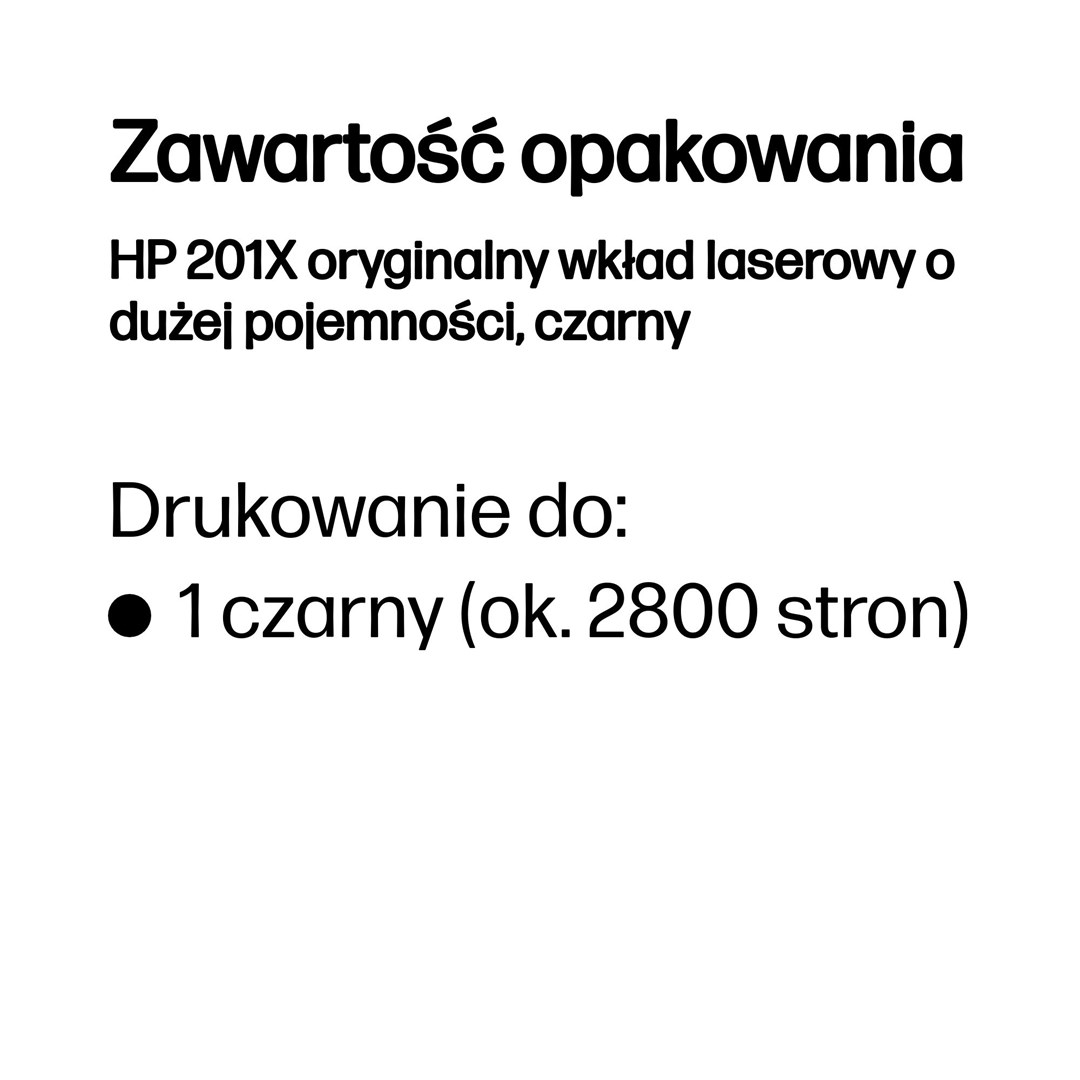 HP 201X oryginalny wkład laserowy o dużej pojemności, czarny - obrazek 2