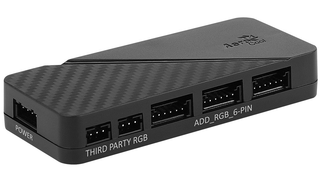 HUB AEROCOOL PGS H66F RGB CONTROL HUB - obrazek 2