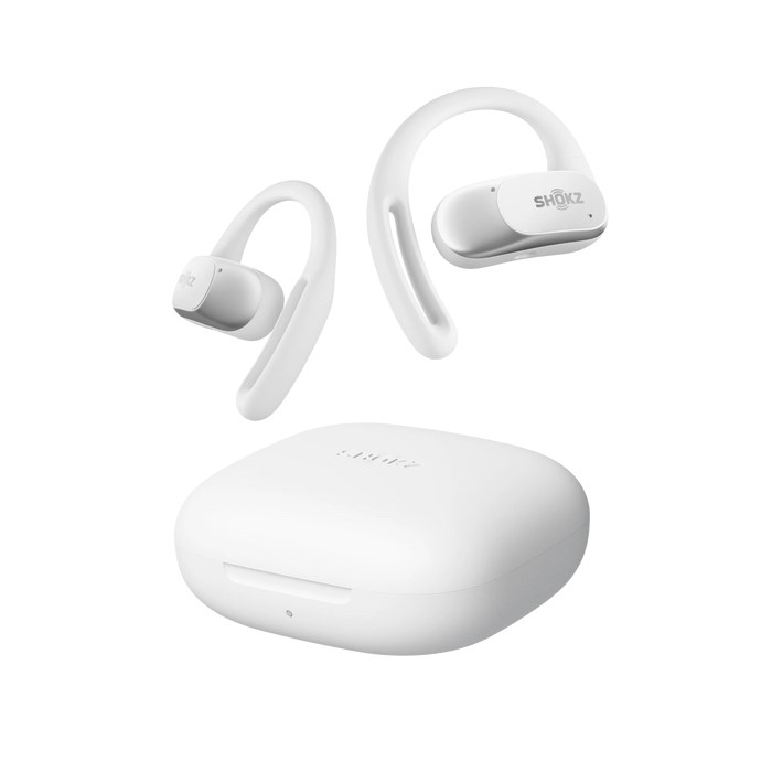 Słuchawki bezprzewodowe douszne Shokz OpenFit Air białe - obrazek 2