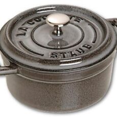 Mini garnek żeliwny okrągły Staub - 250 ml, Grafitowy