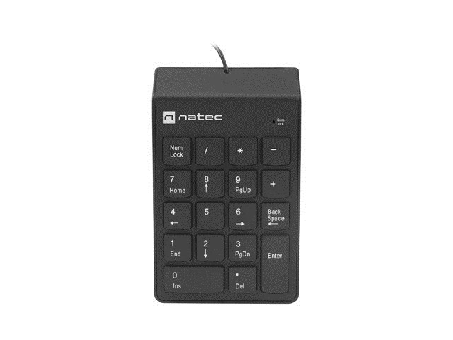 NATEC KLAWIATURA NUMERYCZNA GOBY 2 USB CZARNA NKL-2022 - obrazek 2