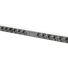 Listwa zasilająca PDU pionowa, 12x gniazdo schuko,2x (2m, wtyk unischuko, 16A, zab.przeciążeniowe)