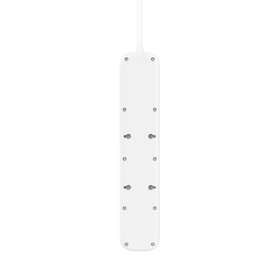 Listwa zasilająca Belkin Power Surge 4-PORT + 1xUSB-A +1xUSB-C 2.4A PD 525J 2m White