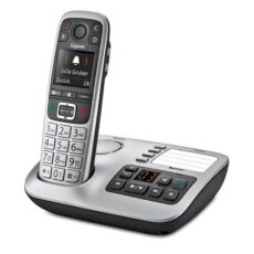 Gigaset E560A telefon Telefon w systemie DECT Nazwa i identyfikacja dzwoniącego Czarny, Srebrny