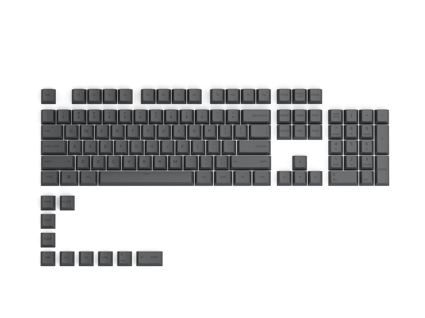 Glorious PC Gaming Race GPBT Nakładki na przyciski klawiatury